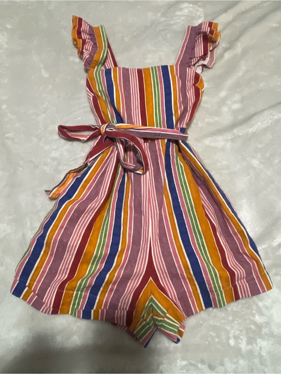 FARM Rio Pants - FARM Rio Multicolor Striped Sleeveless Jumpsuit Romper